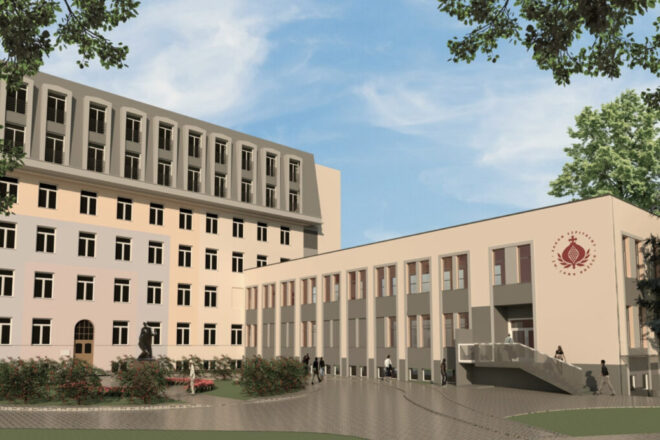 Zdjęcie budynek szpitala w Łodzi