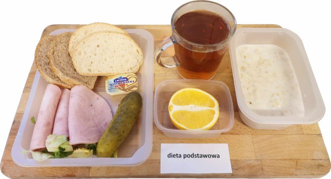 Zdjęcie przedstawia posiłek, śniadanie zgodnie z dietą z podstawową