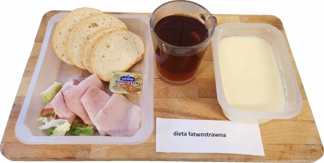 Zdjęcie przedstawia posiłek, śniadanie zgodnie z dietą z podstawową