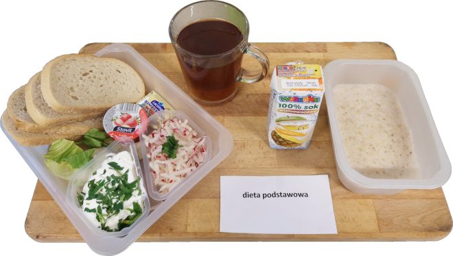 Zdjęcie przedstawia posiłek, śniadanie zgodnie z dietą z dietą podstawową