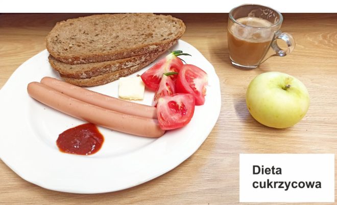 Zdjęcie przedstawia posiłek, śniadanie zgodnie z dietą cukrzycową